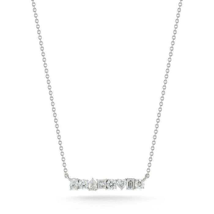 Multi-Shape Diamond Necklace For Sale at 1stDibs | multi shape diamond  necklace, multiple diamond necklace, scene diamond necklace