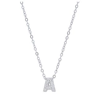 14K Mini Block Initial Pendant (Available In Any Letter)